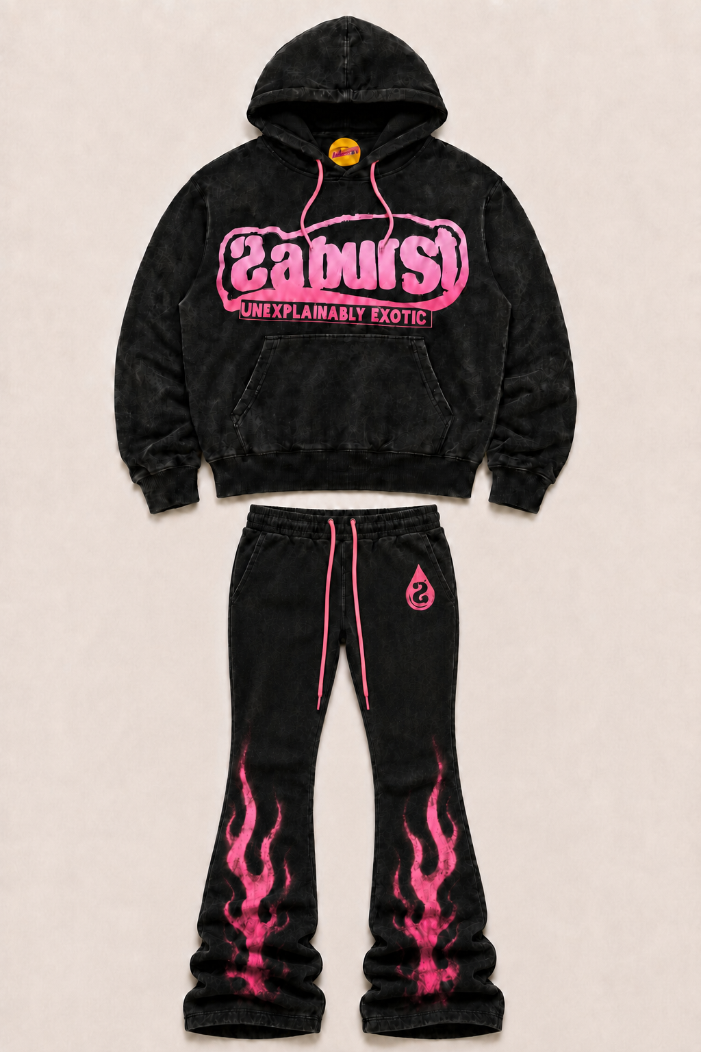 PinkBurst Pullover sweatsuit